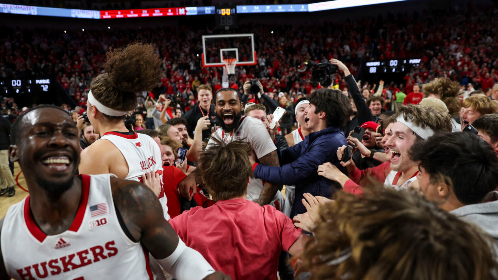 Nebraska Men's Basketball Defeats No. 1 Purdue