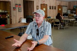 Chimney Rock Mayor Peter O’Leary at the Chimney Rock Fire Department, October 7, 2024.