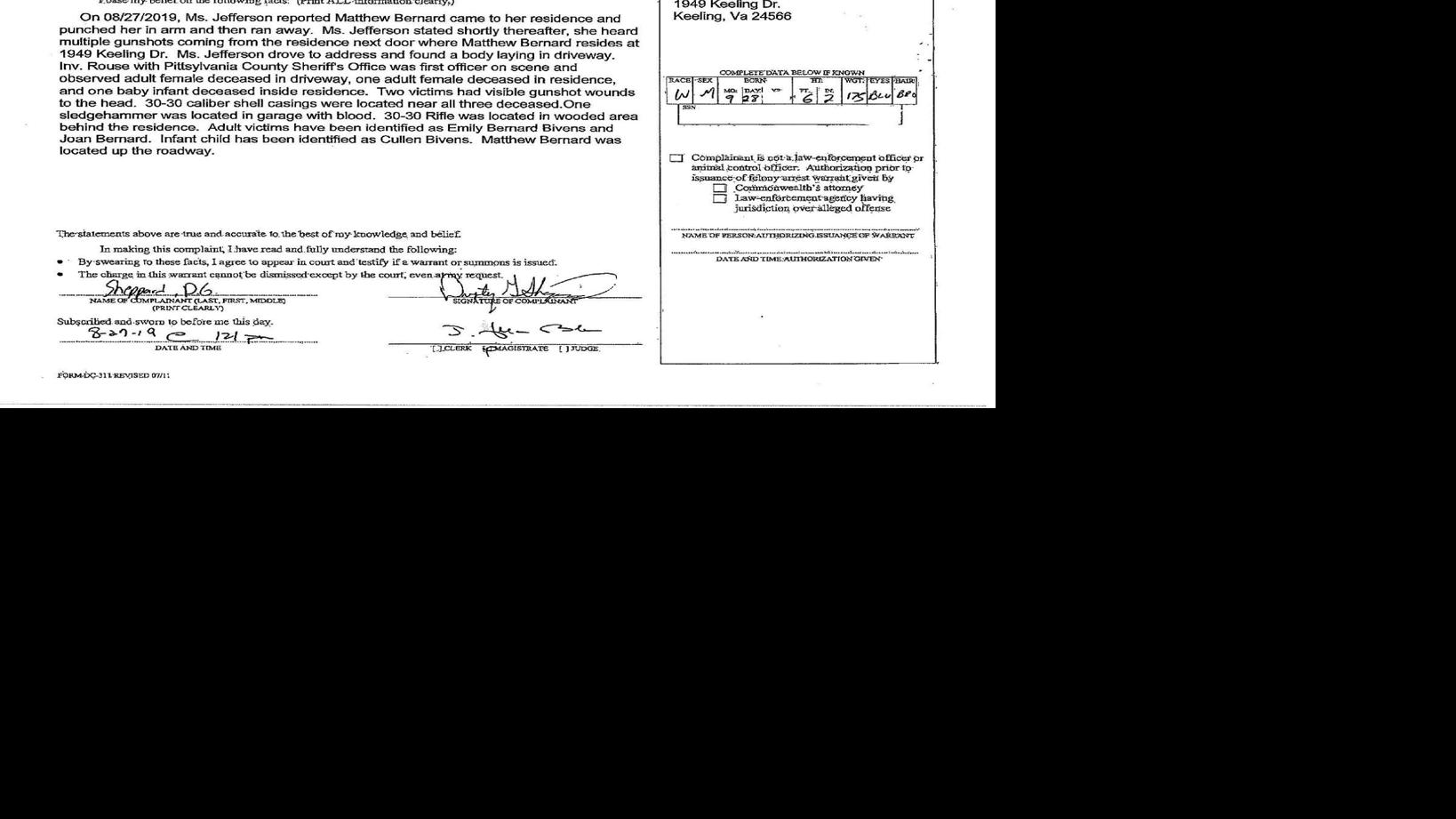 Arrest warrant documents Trending