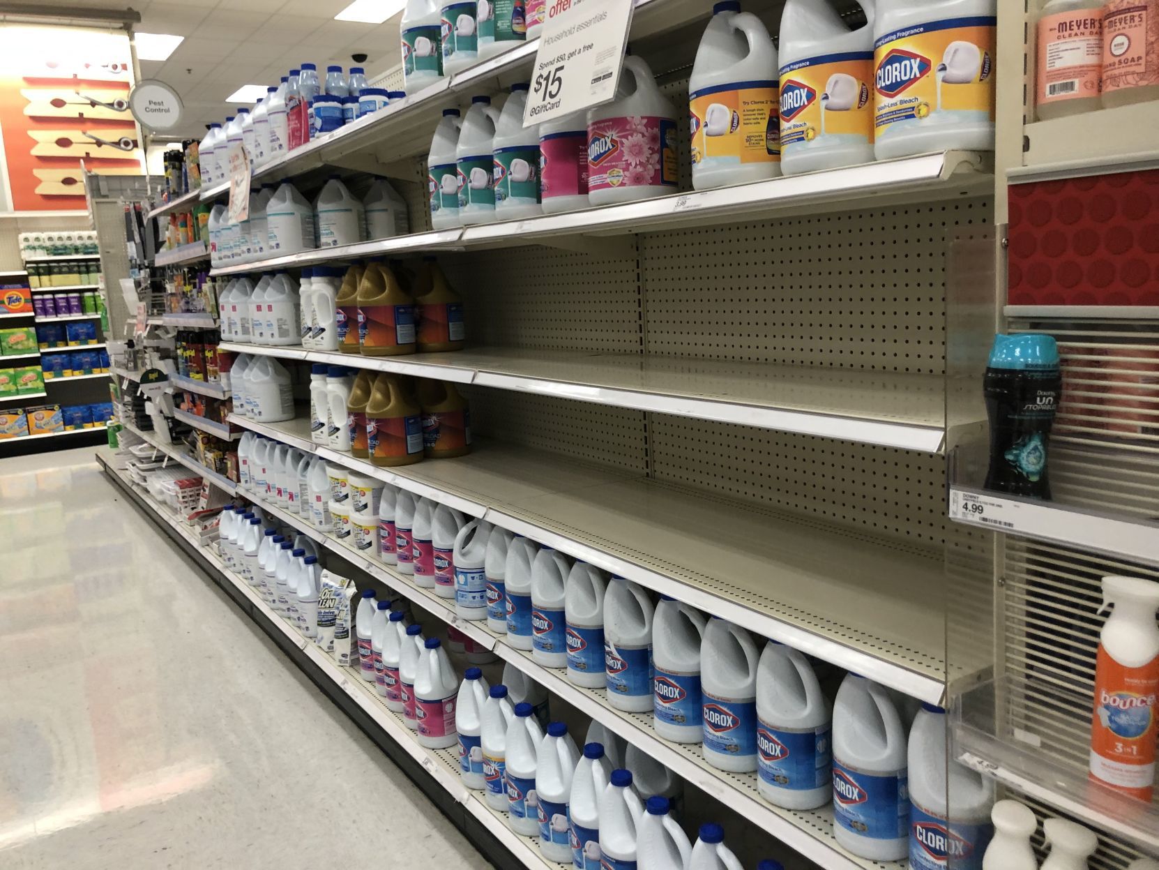 Omaha shoppers snap up toilet paper water disinfectants but