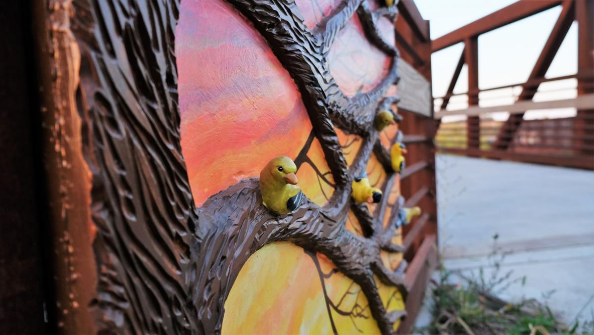 "Goldfinch Gates" detail