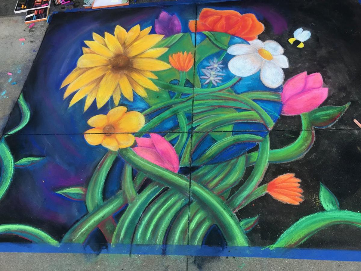 Midtown S Chalk Art Festival Almost Doubles Participation Number