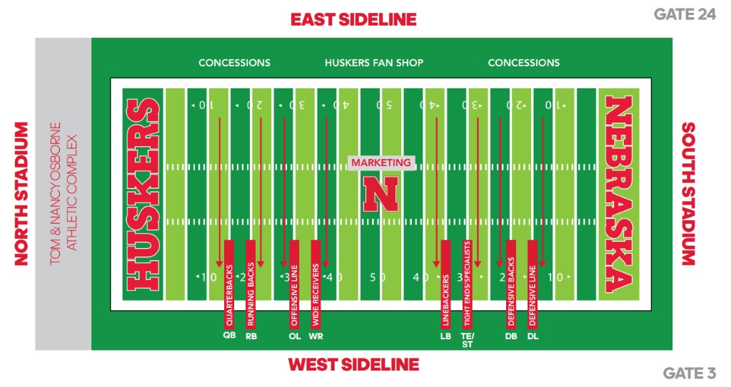 Nebraska Husker Stadium Seating Chart