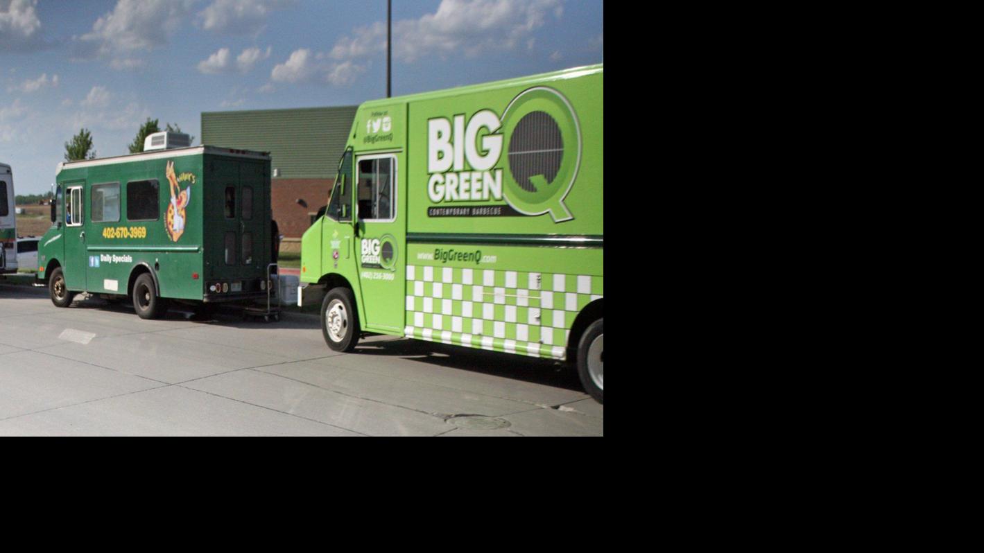 Omaha food truck patio Trucks and Taps has a fullservice bar Local