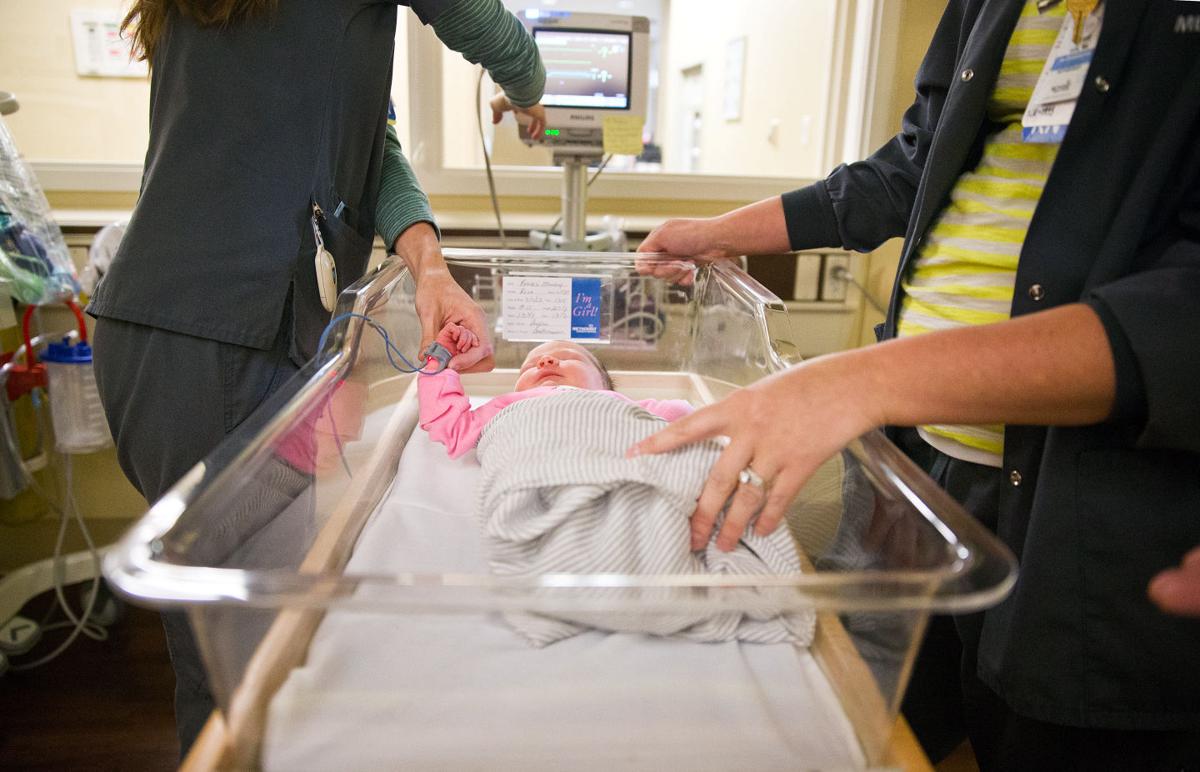 Infant delivery totals reflect hospital availability in
