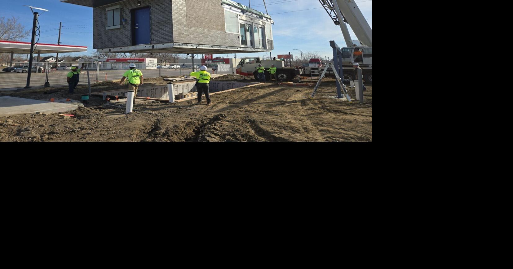 Building placed on site for second 7 Brew in Omaha metro area