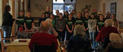 Choir caroling