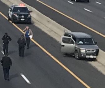 omaha shooting freeway north crash dead man after year old rushed hamilton hospital following sunday near were two