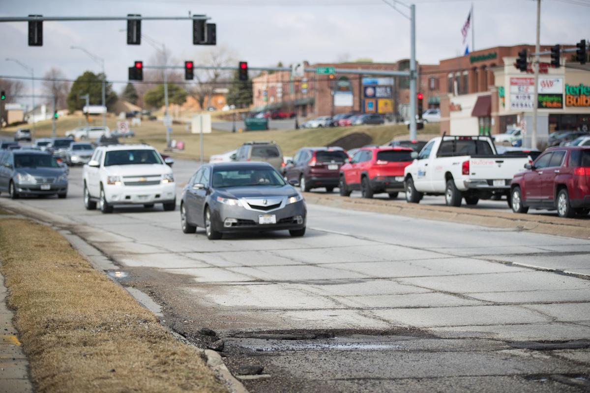Pothole on West Center