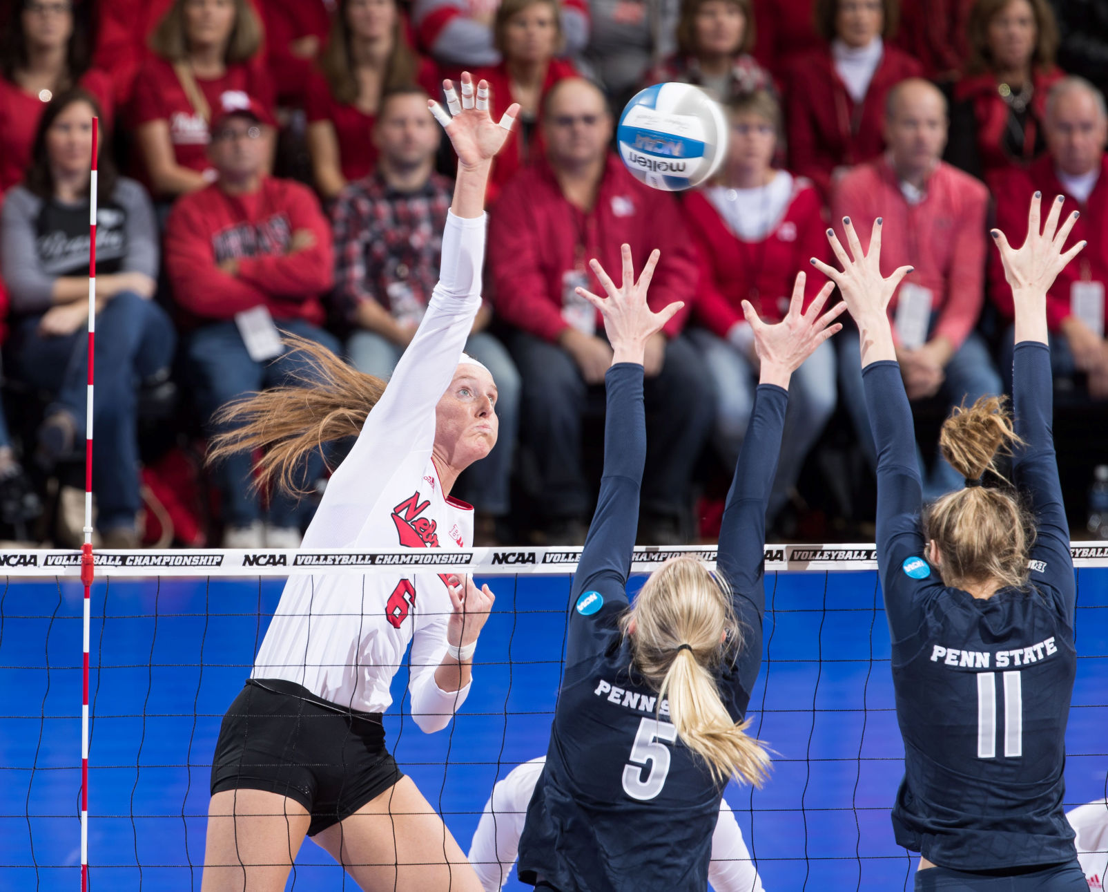 Nebraska Overcomes Two-set Deficit To Defeat Penn State, Advance To ...