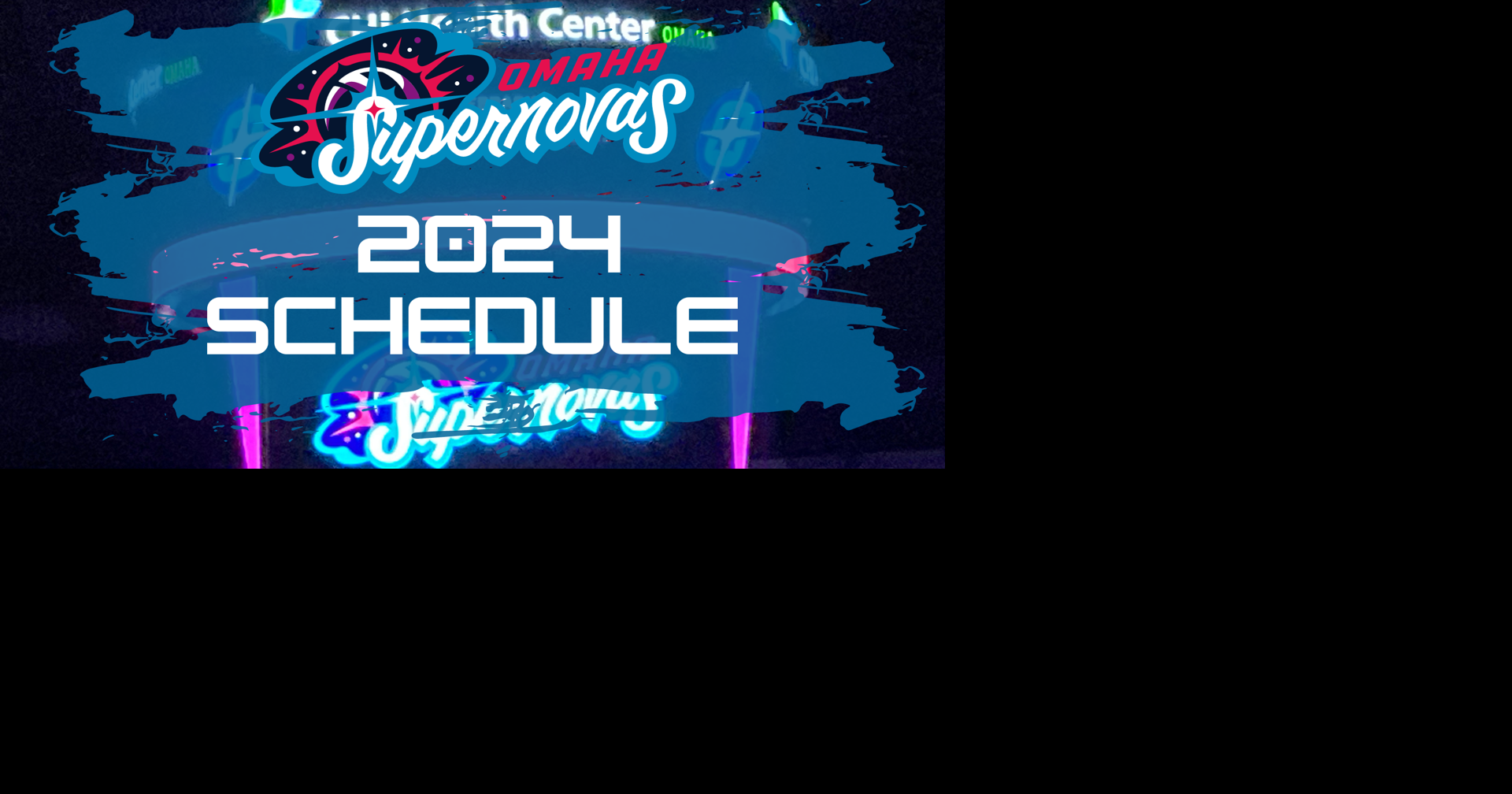 Omaha Supernovas 2024 schedule