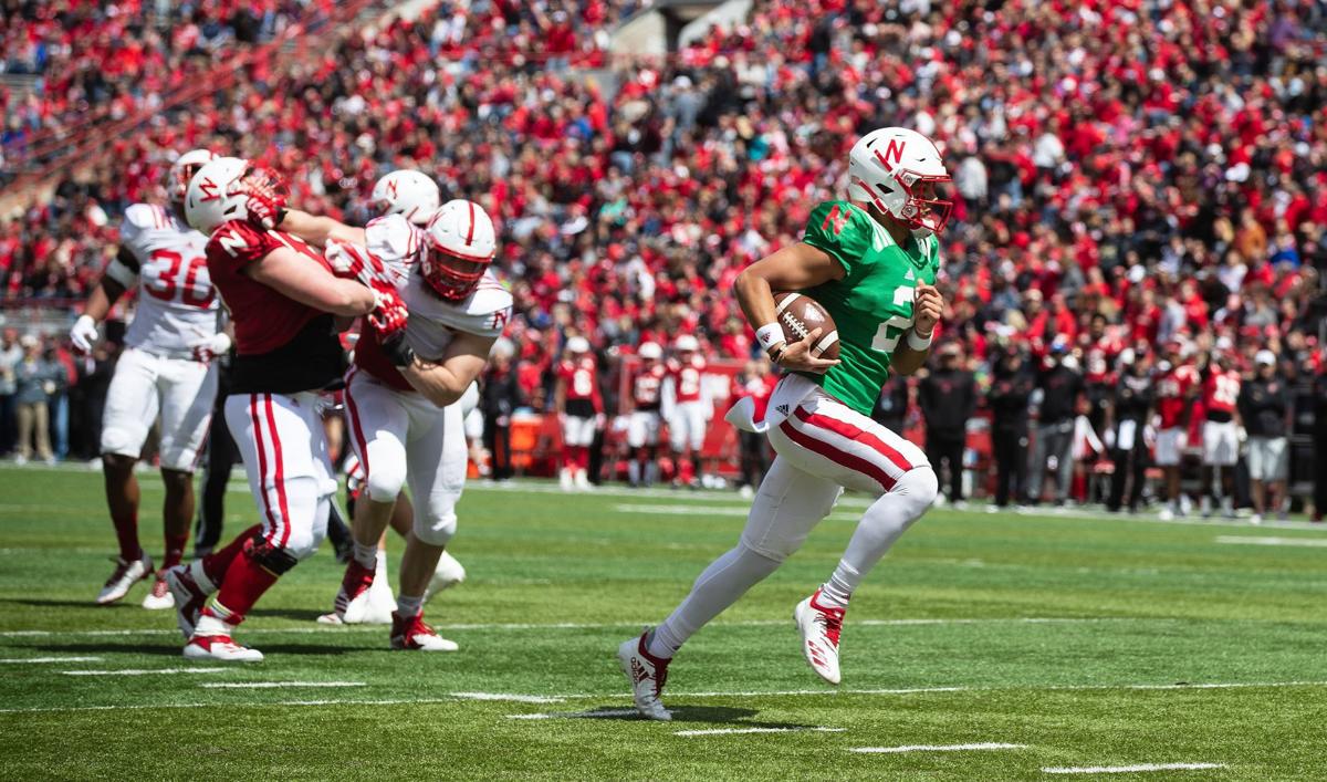 Husker Qb Adrian Martinez Leads Red Team To Spring Game Win