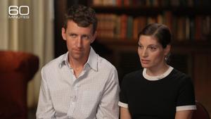 Patrick Clancy and his wife Dr. Rachel Danis are pictured during a "60 Minutes" interview that aired on Sept. 20, 2026.