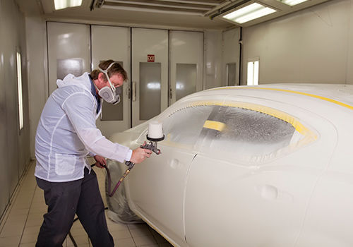 Offutt Collision Repair | Paint Booth with Marv