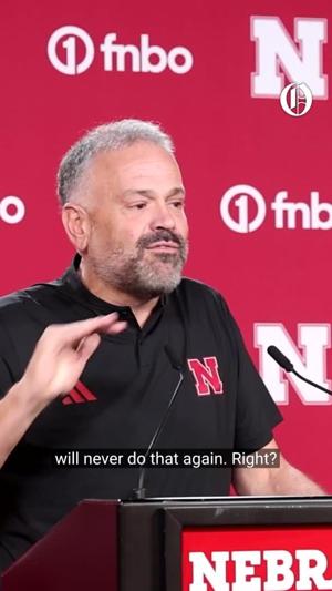 Matt Rhule says Nebraska's dancing before loss won't happen again