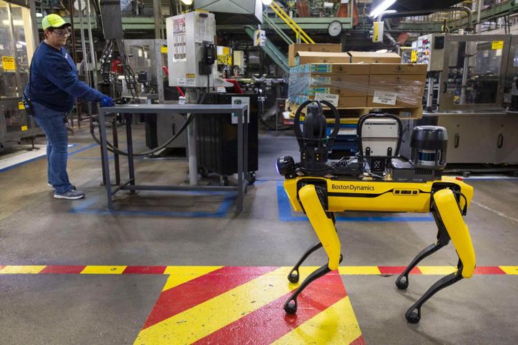 Robot 'dog' changes maintenance at pet food factory in Crete, Nebraska
