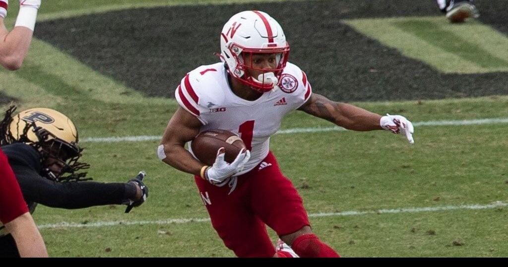 Wan'Dale Robinson Nebraska Football Player by J Laughlin