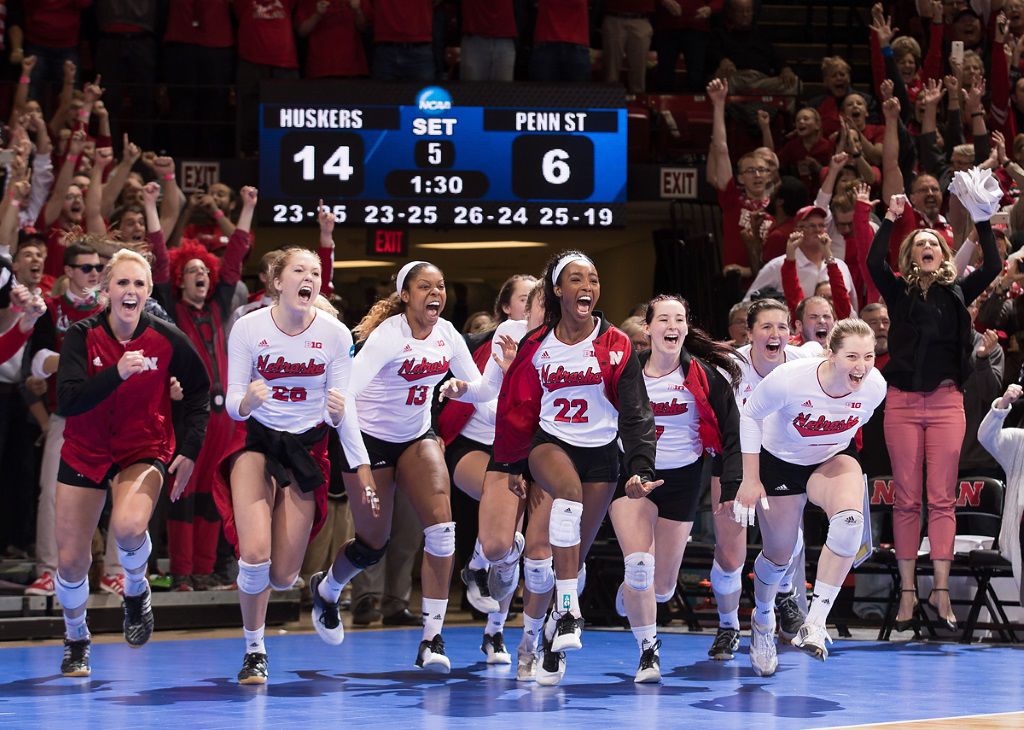 Nebraska twoset deficit to defeat Penn State, advance to