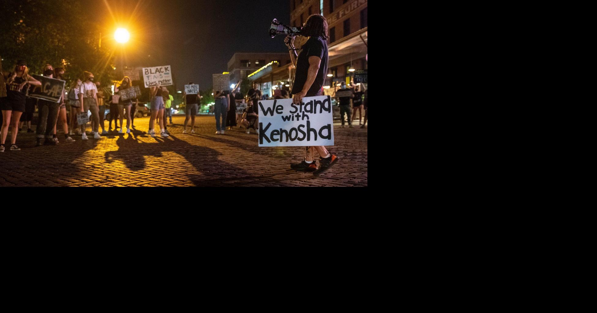 Black Lives Matter supporters protest in Omaha's Old Market
