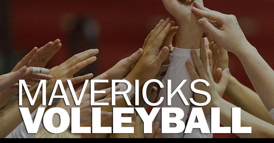 UNO volleyball wins battle from service line to defeat in four sets