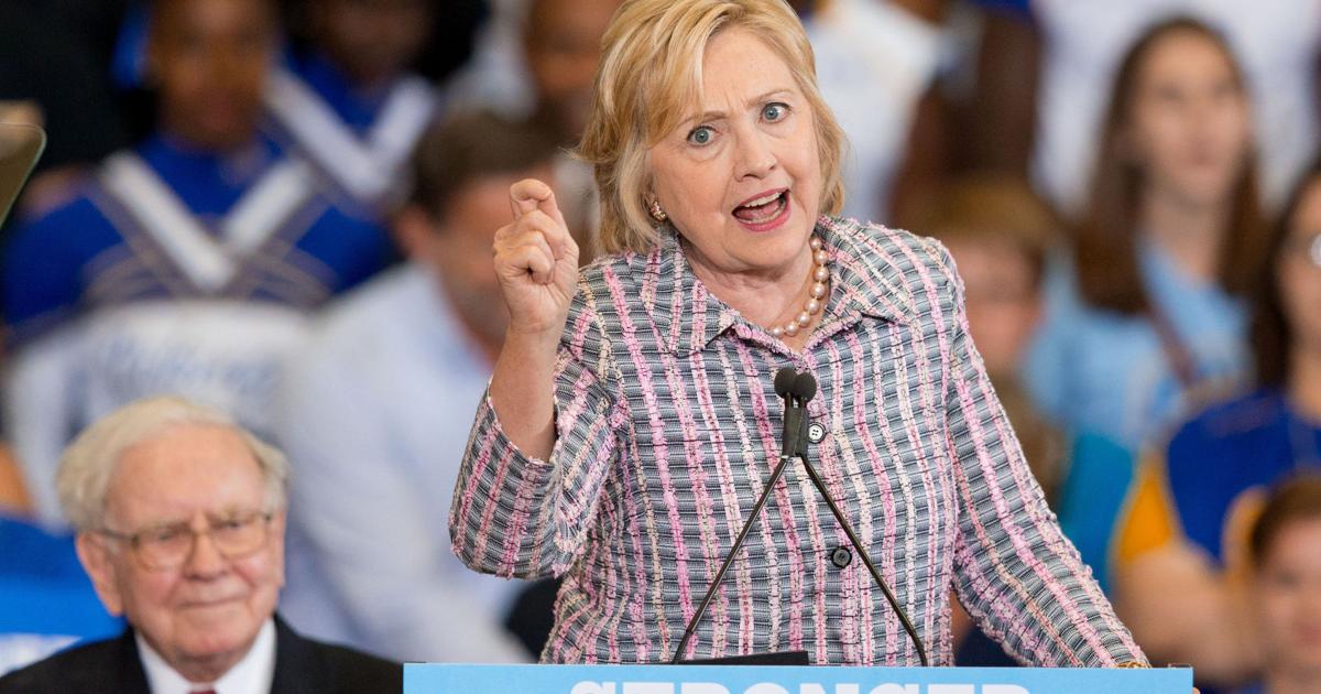 Hillary Clinton besucht Omaha, um die Wahlkämpfe der Demokraten in ...