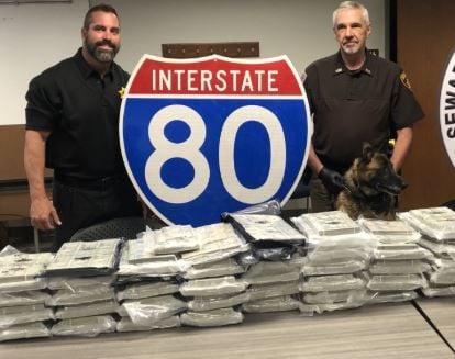 Traffic stop on I-80 nets $1.9 million