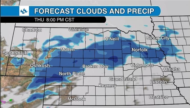 Nebraska weather forecast snow