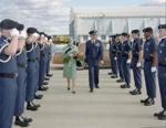 Queen Elizabeth charmed SAC workers during her 1984 visit to Offutt