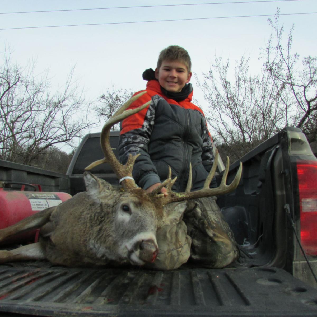 11-year-old bags 16-point buck on opening day