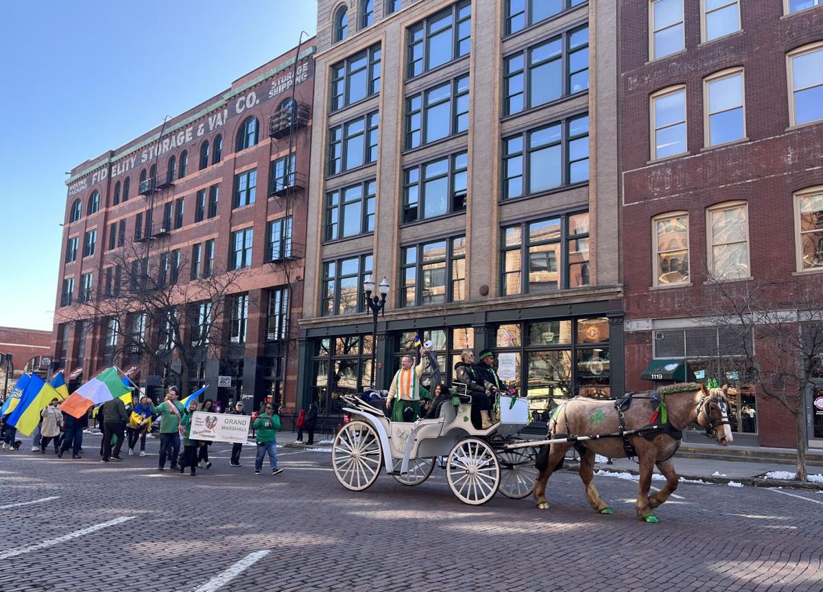 St. Patrick's Day parace and celebration in downtown Omaha