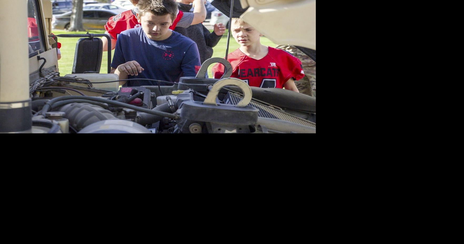 Bluffs Middle School students meet, thank first responders during 9/11 event
