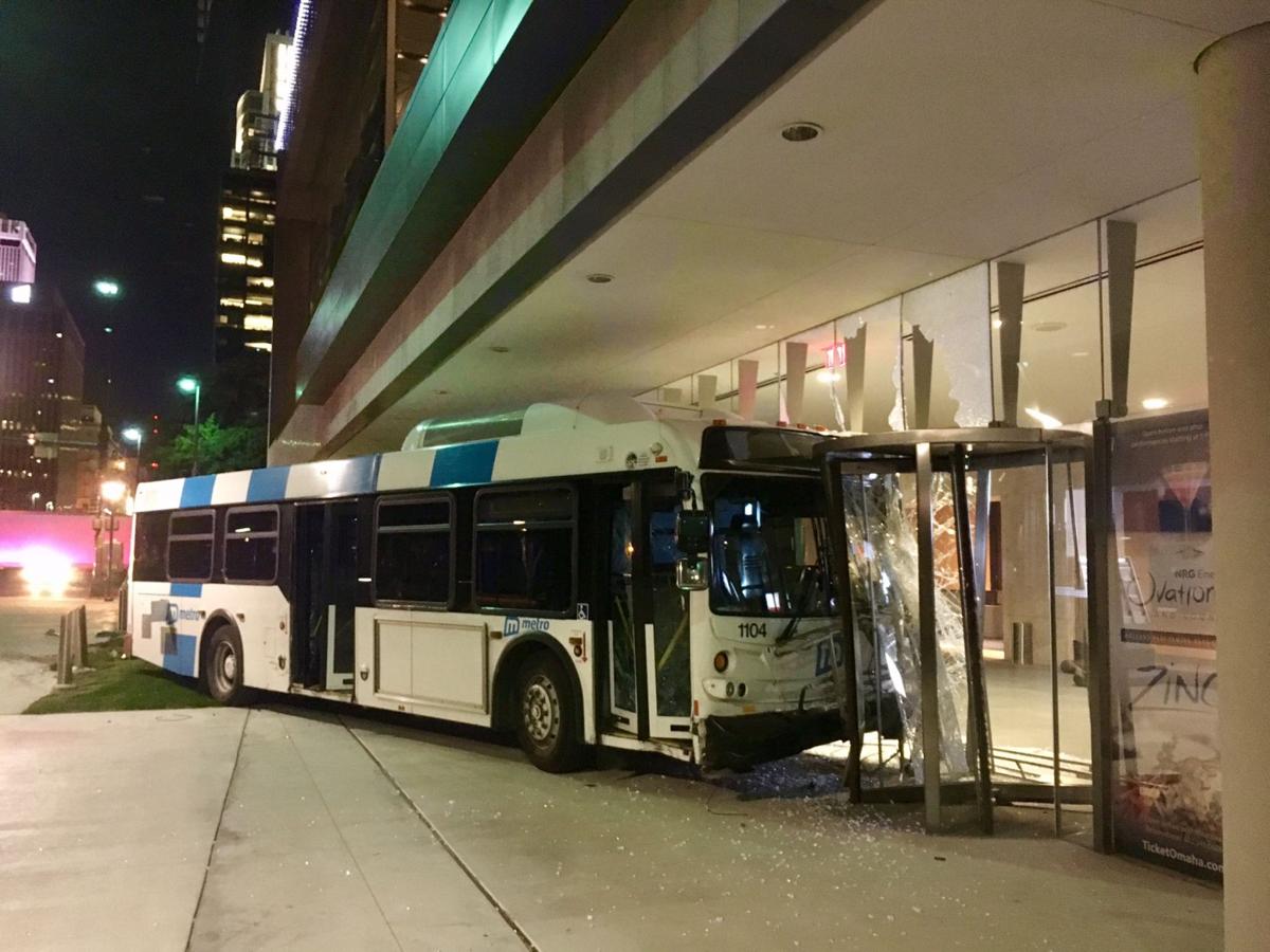 Accident In Downtown Omaha Ends With Metro Bus Inside