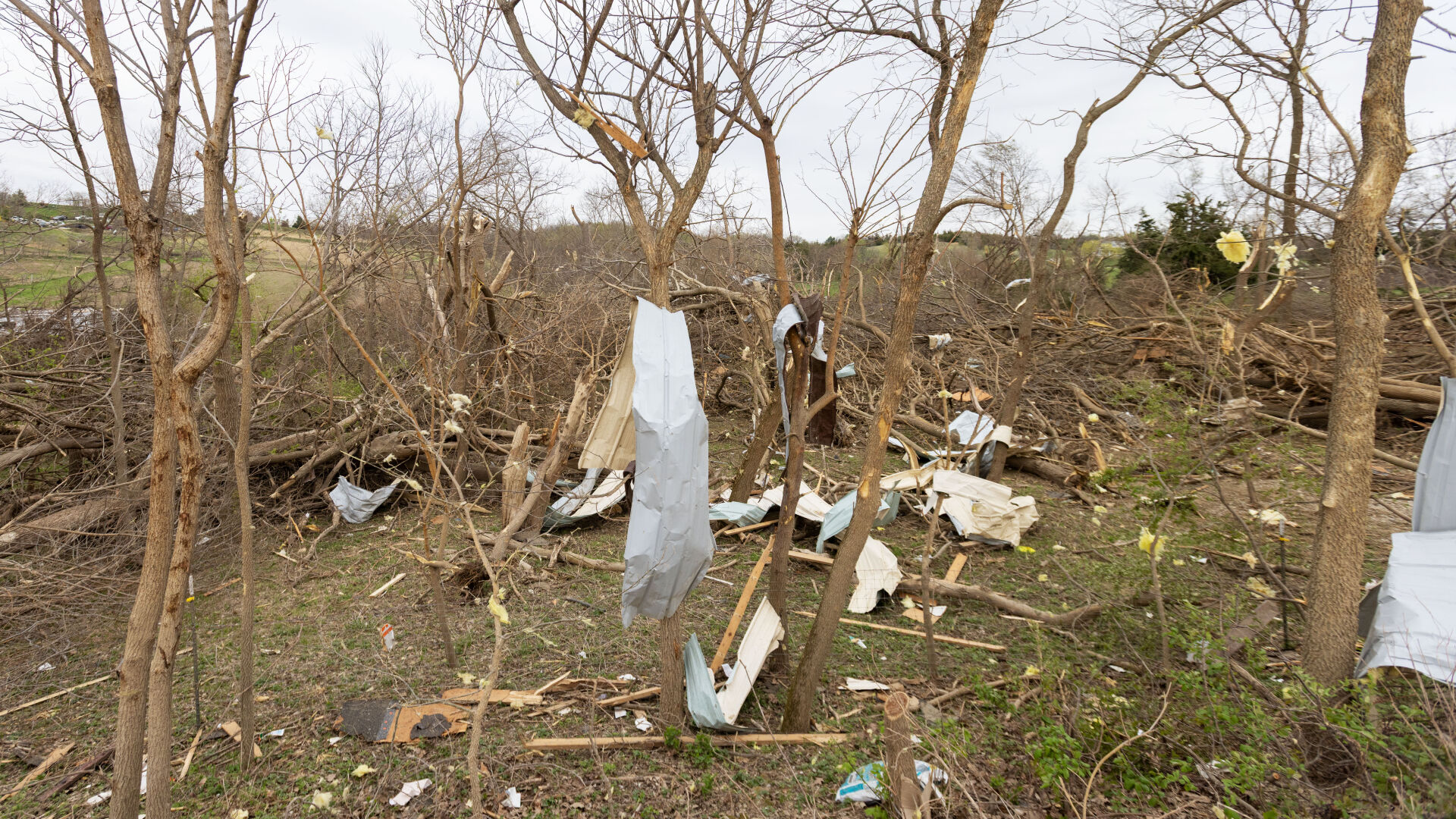 Dutch Hall Rd Photos: Severe storms, tornadoes hit Omaha metro area on April 17, 2025