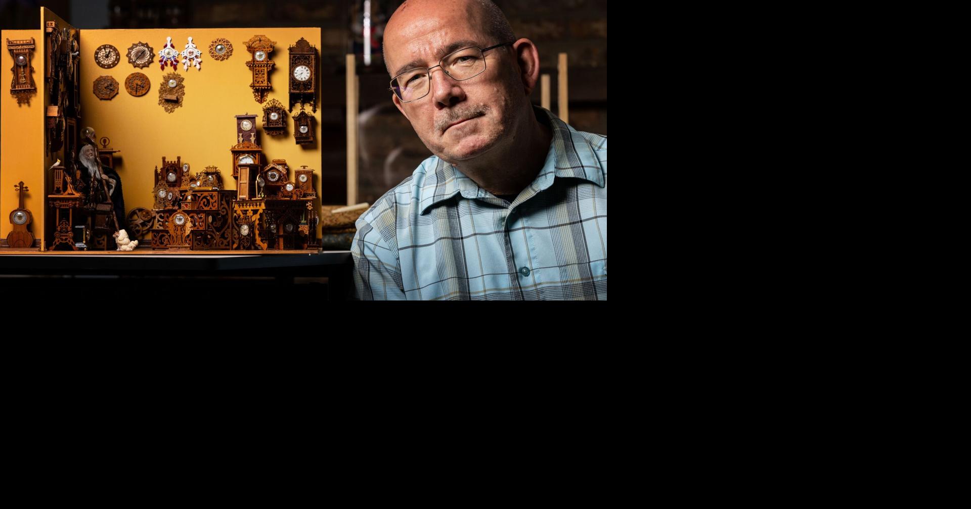 He's on the clock Omaha man makes all kinds of timepieces for