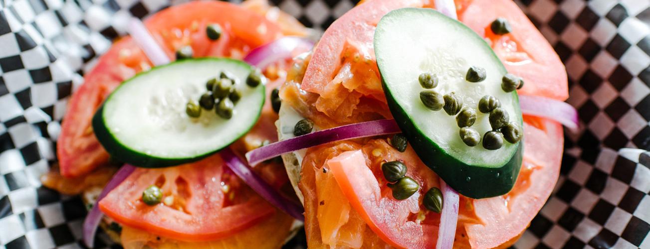 Bagel with Capers | Swartz's Delicatessen | Omaha