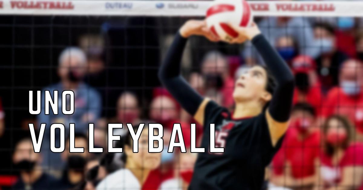 UNO volleyball recovers from lost first set to move to 60 in Summit League