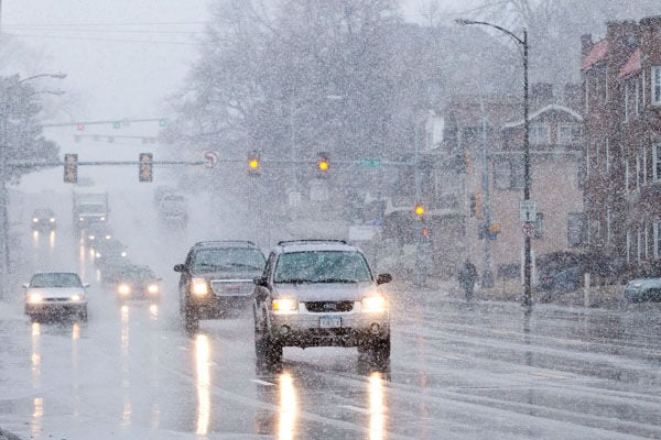 Rain-snow hits Midlands; little accumulation recorded