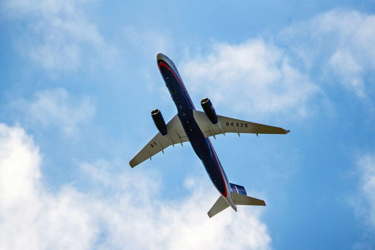 Look, up in the sky! A Russian 'spy' plane flies over the ...