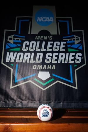 NCAA 2026 Men's College World Series baseball logo