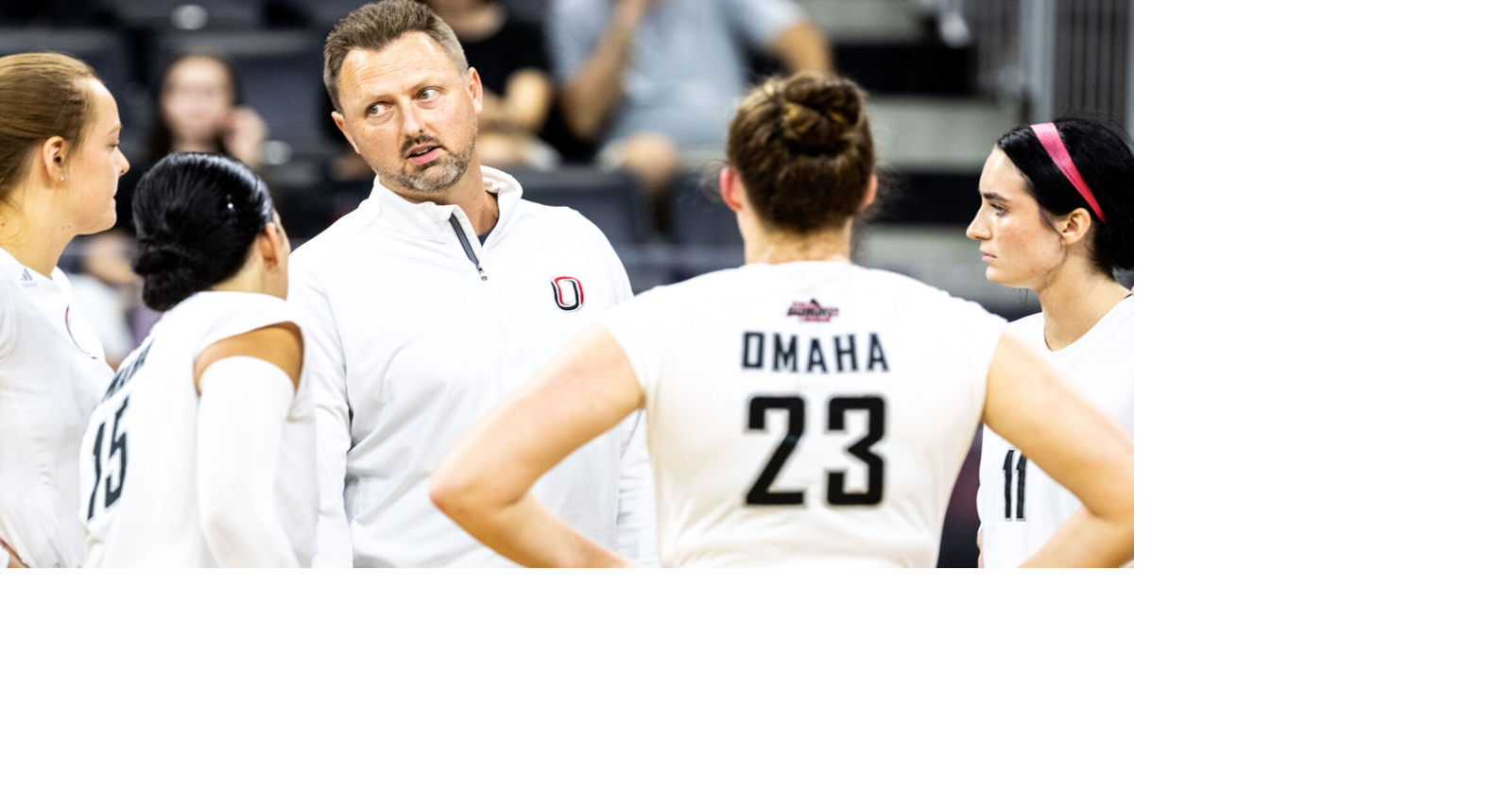 Matt Buttermore vom Omaha-Volleyball erfuhr, dass er ein Spiel im Memorial ...