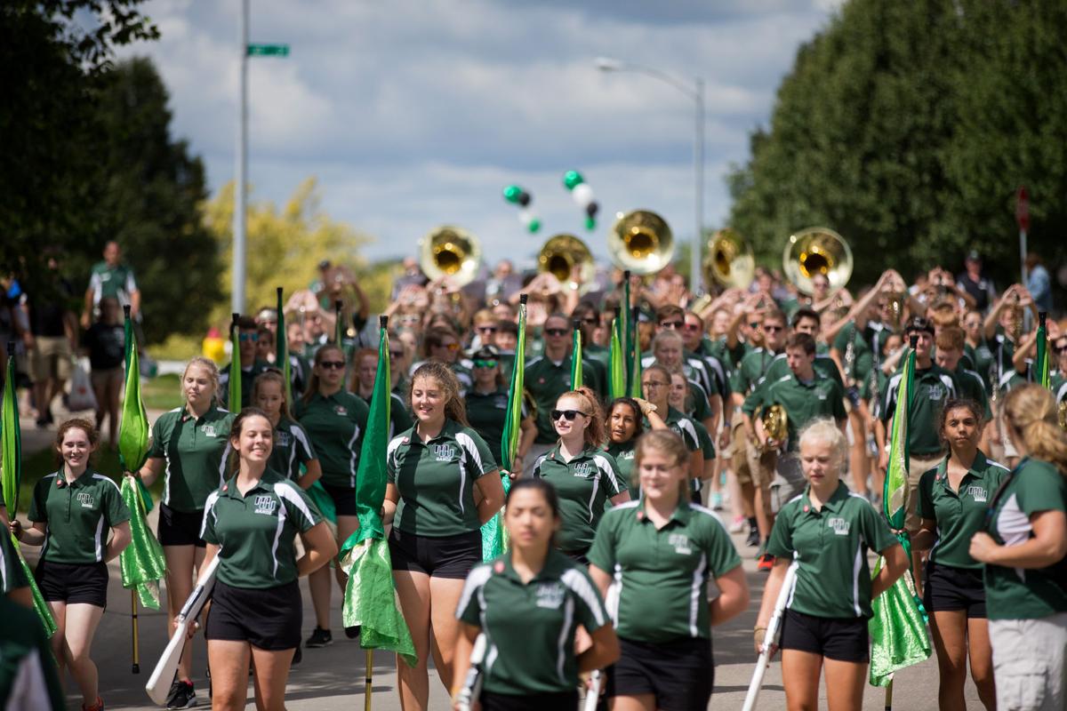 Photos Millard West Band Provides Friendly Neighborhood Wake Up Call Music Omaha Com