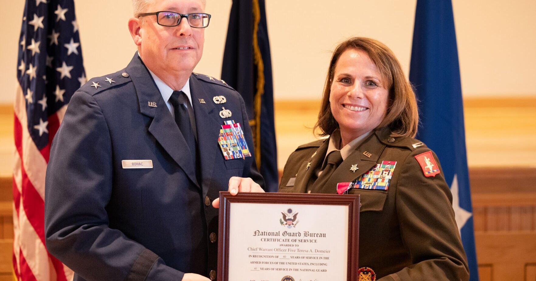 Nebraskan and first female command chief warrant officer of Army National Guard retires - Vimarsana News