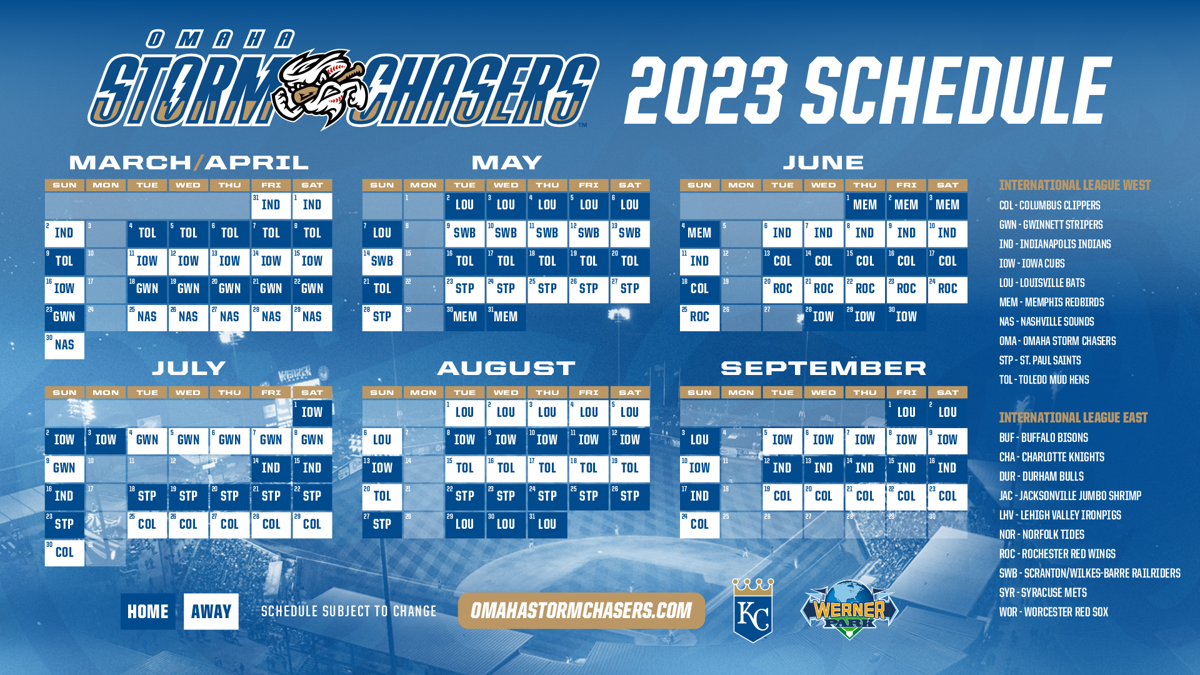 Storm Chasers announce 2024 home schedule