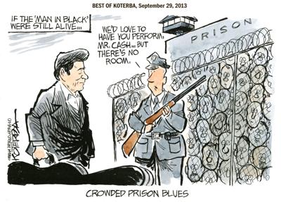 Best of Jeff Koterba's cartoons: Singin' the prison blues