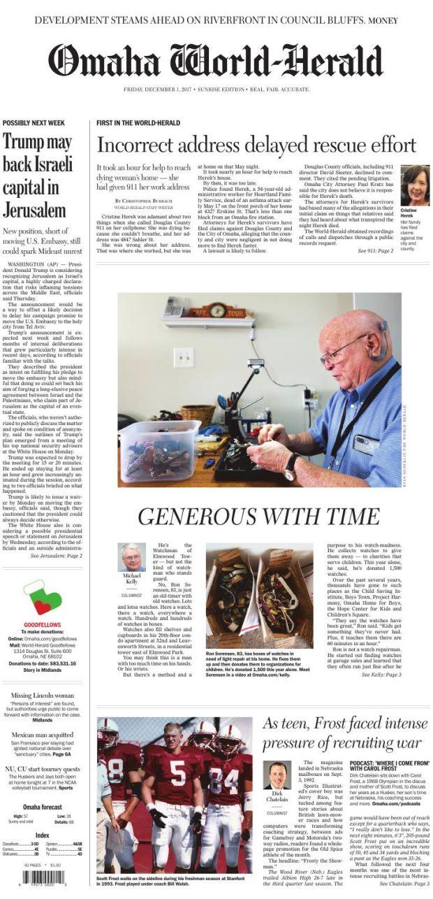Omaha World-Herald Sunrise Edition