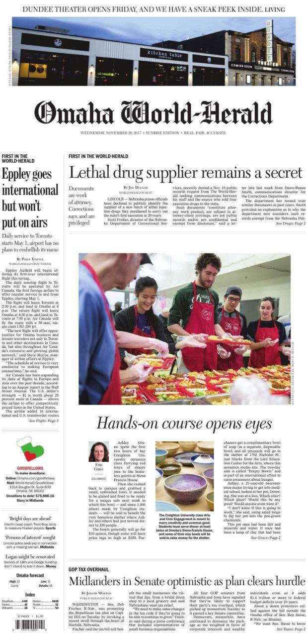 Omaha World-Herald Sunrise Edition