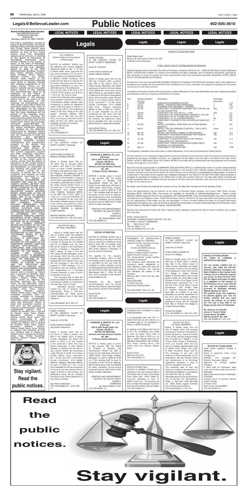 Page B8