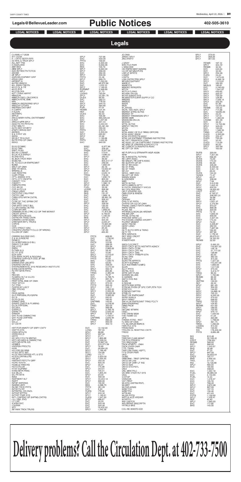 Page B9