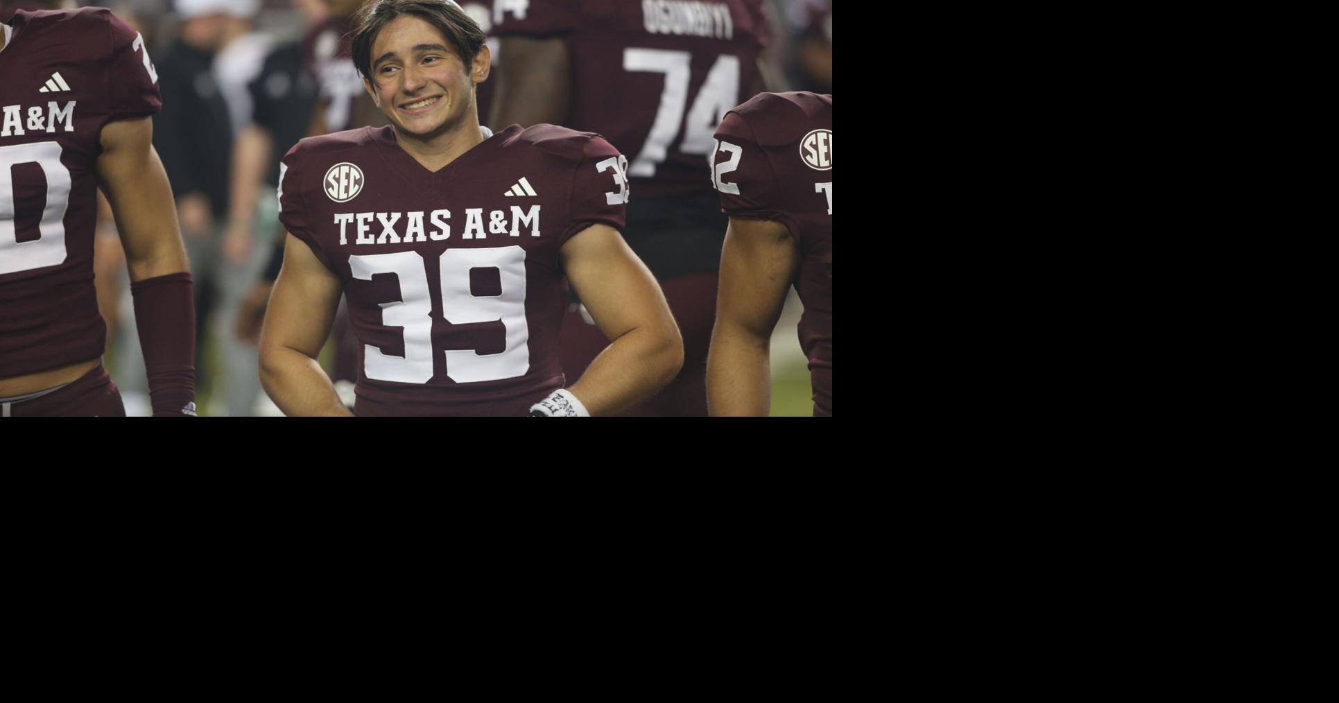 Texas A&M’s Sam Salz cherishes his first taste of college football ...