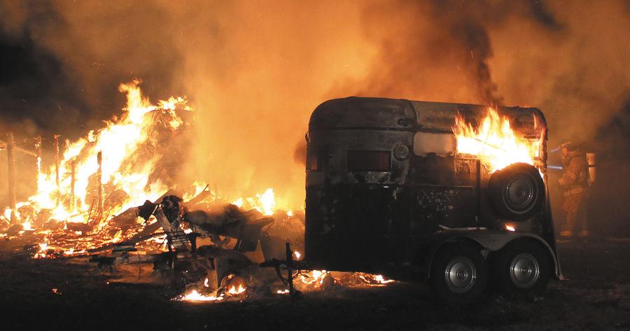 Fire destroys barn, tons of hay | News | omakchronicle.com